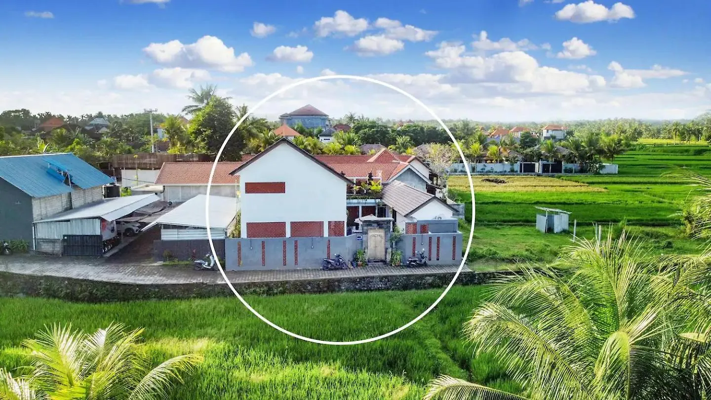 White Blue House 7 -Pvt Room, Shared Pool&Kitchen Ubud  Guest house